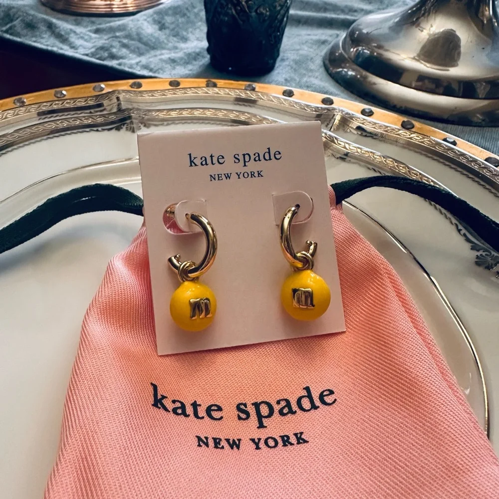 KATE SPADE X M&Ms‎ Charm Huggie Earrings